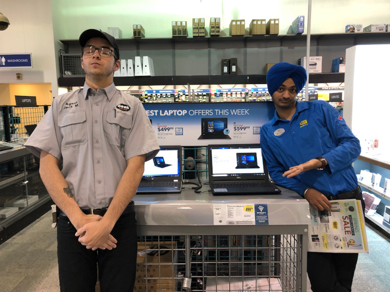 Chetanbir at Best Buy with Jack