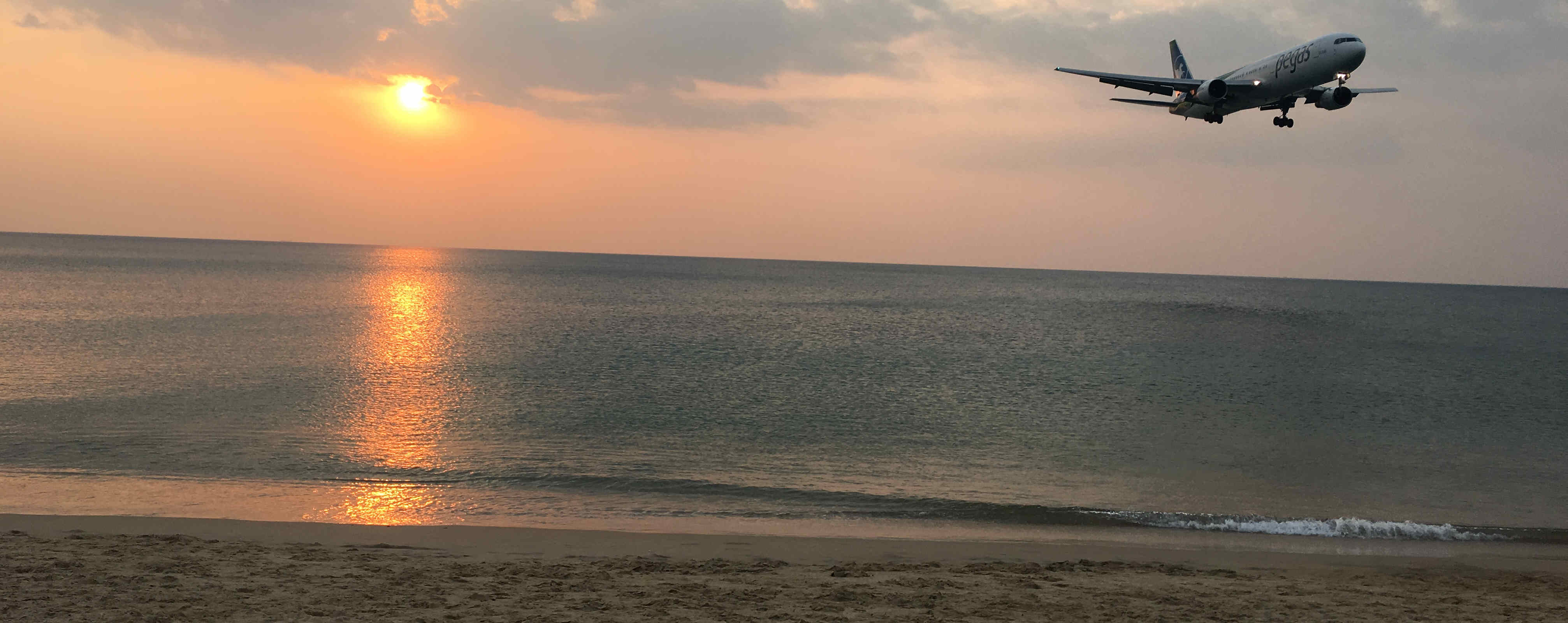 Phuket International Airport Sunset